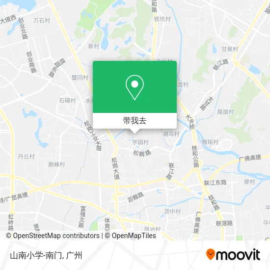山南小学-南门地图