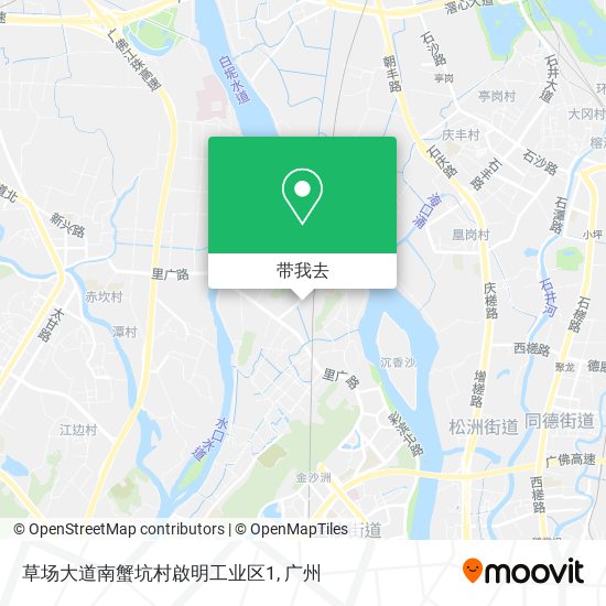 草场大道南蟹坑村啟明工业区1地图