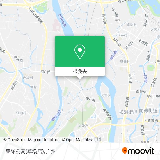 亚铂公寓(草场店)地图