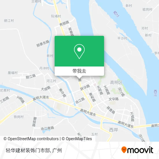 轻华建材装饰门市部地图
