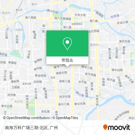 南海万科广场三期-北区地图