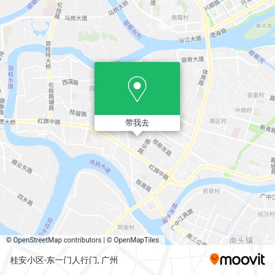 桂安小区-东一门人行门地图