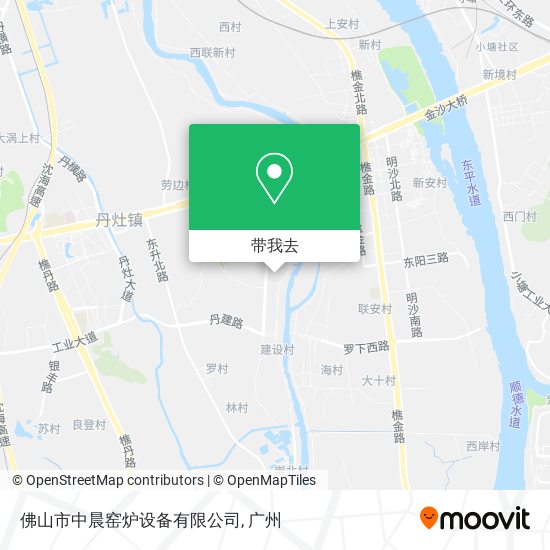 佛山市中晨窑炉设备有限公司地图