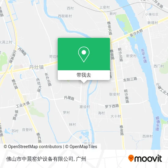 佛山市中晨窑炉设备有限公司地图
