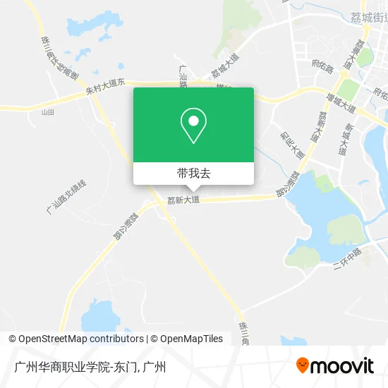 广州华商职业学院-东门地图