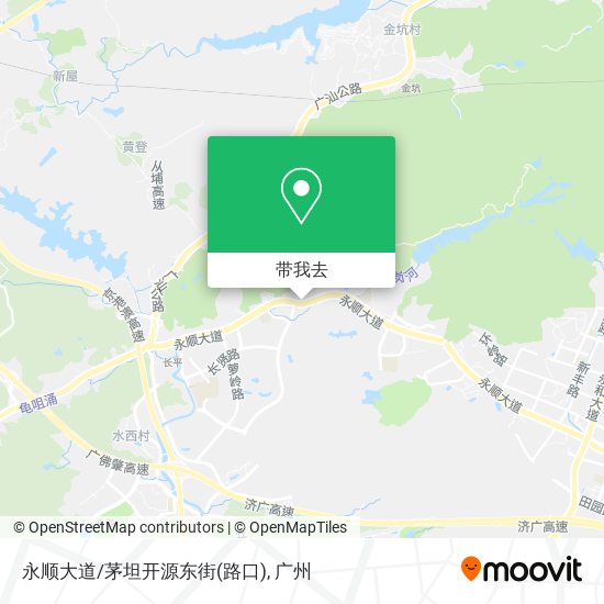 永顺大道/茅坦开源东街(路口)地图