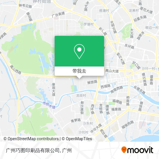 广州巧图印刷品有限公司地图