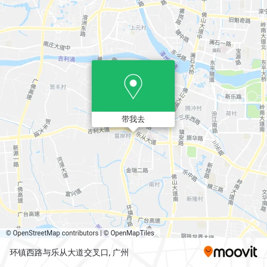 环镇西路与乐从大道交叉口地图