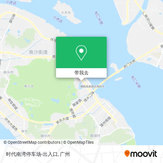 时代南湾停车场-出入口地图