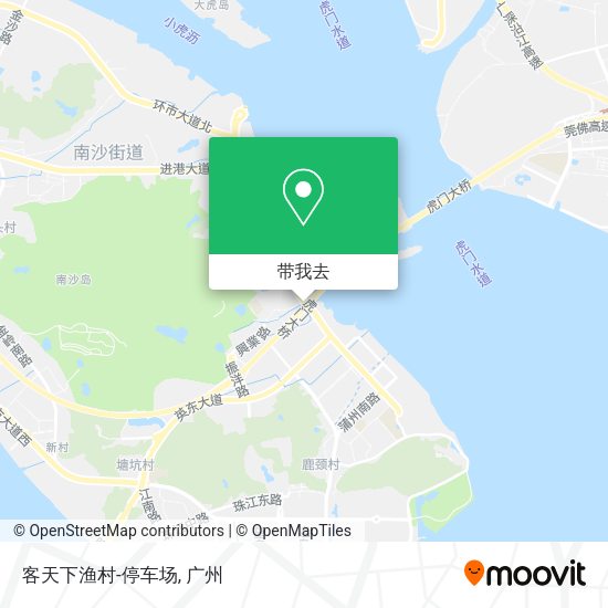 客天下渔村-停车场地图