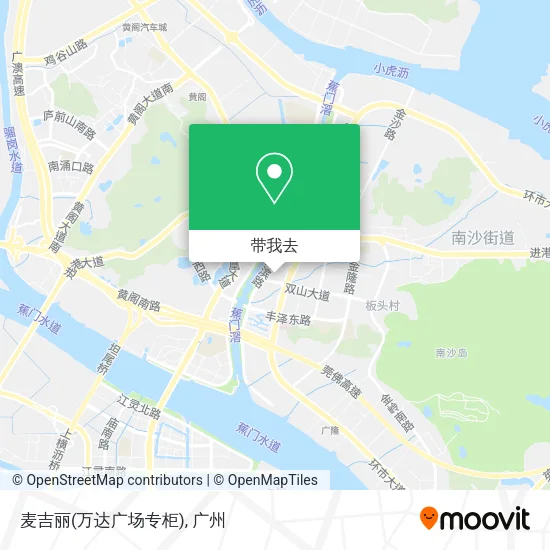 麦吉丽(万达广场专柜)地图