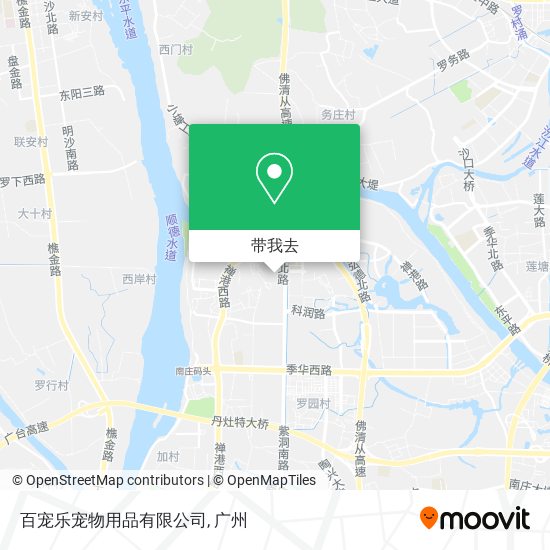 百宠乐宠物用品有限公司地图