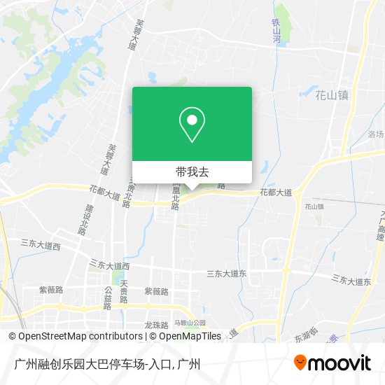 广州融创乐园大巴停车场-入口地图