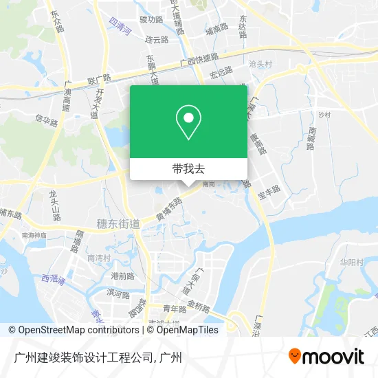 广州建竣装饰设计工程公司地图