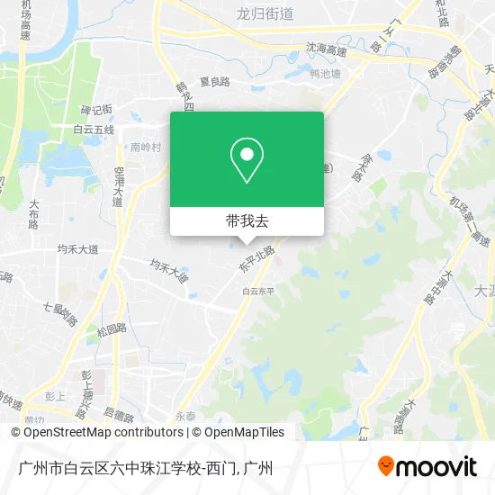 广州市白云区六中珠江学校-西门地图