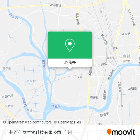 广州百仕肽生物科技有限公司地图