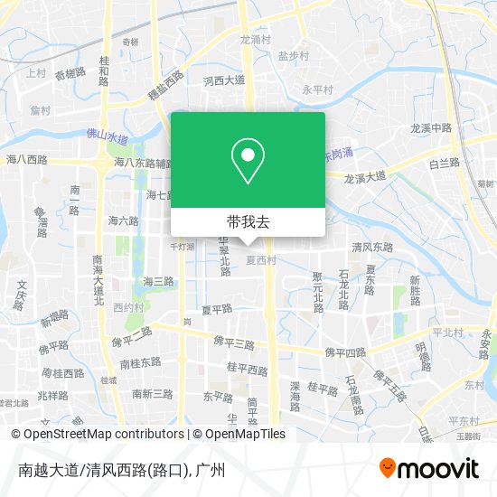 南越大道/清风西路(路口)地图