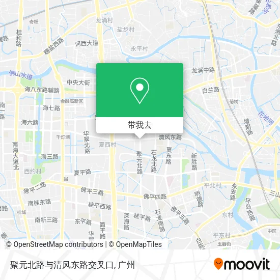 聚元北路与清风东路交叉口地图