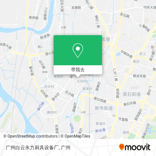 广州白云永力厨具设备厂地图