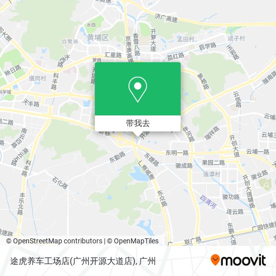 途虎养车工场店(广州开源大道店)地图