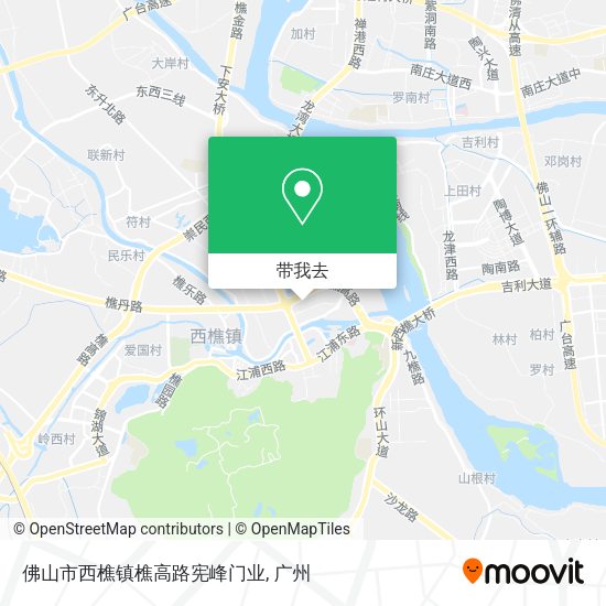 佛山市西樵镇樵高路宪峰门业地图