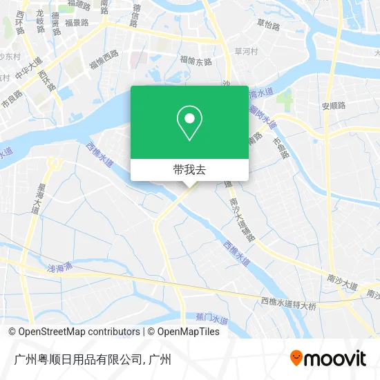 广州粤顺日用品有限公司地图