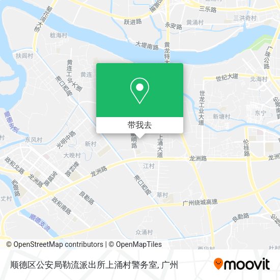 顺德区公安局勒流派出所上涌村警务室地图