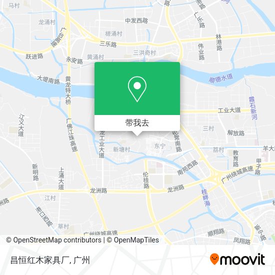 昌恒红木家具厂地图