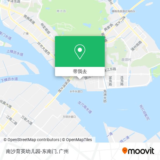 南沙育英幼儿园-东南门地图