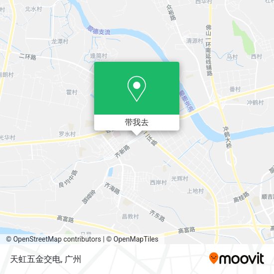 天虹五金交电地图