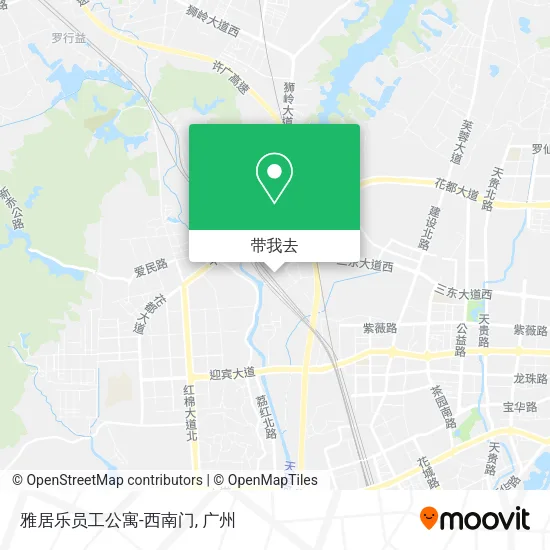 雅居乐员工公寓-西南门地图