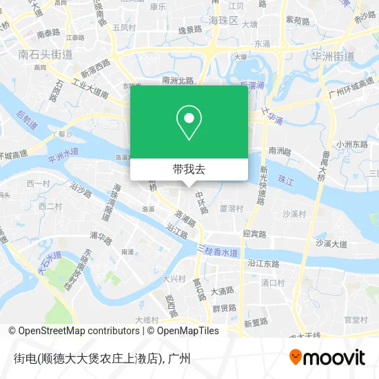 街电(顺德大大煲农庄上漖店)地图