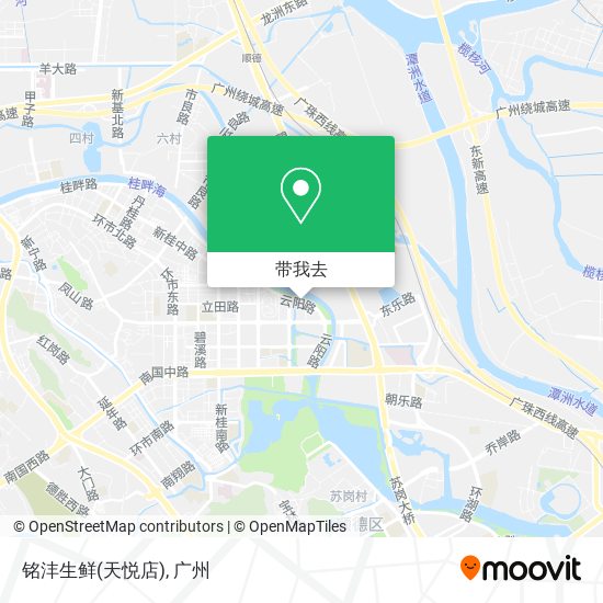 铭沣生鲜(天悦店)地图