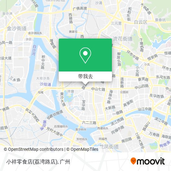 小祥零食店(荔湾路店)地图