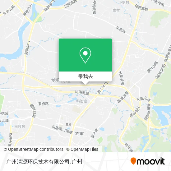 广州清源环保技术有限公司地图