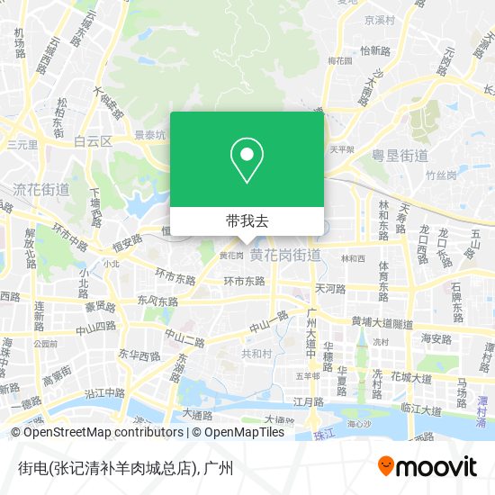 街电(张记清补羊肉城总店)地图