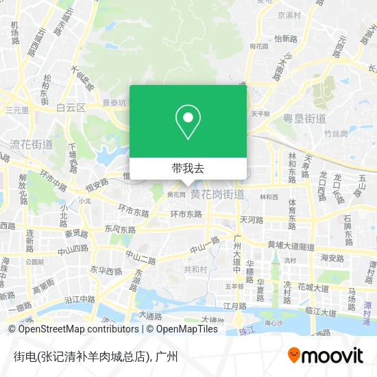 街电(张记清补羊肉城总店)地图