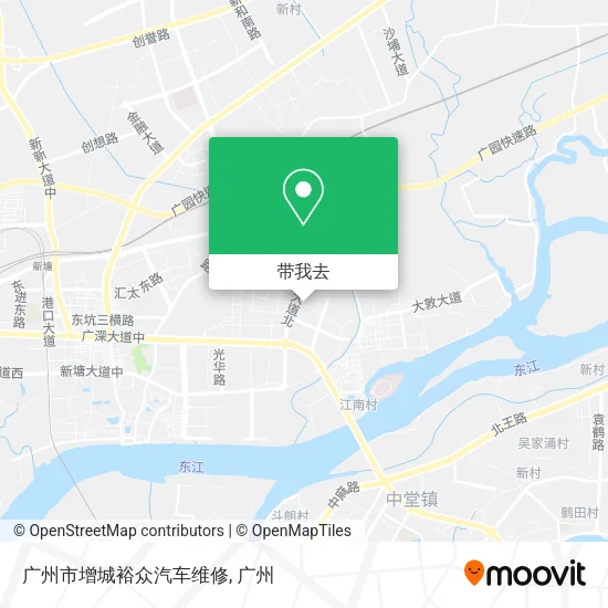 广州市增城裕众汽车维修地图