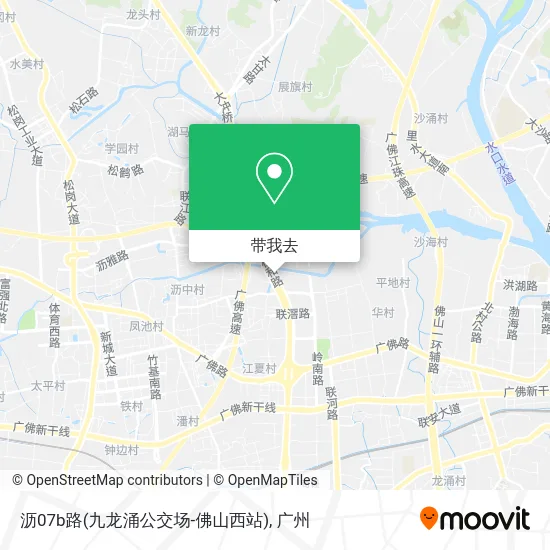 沥07b路(九龙涌公交场-佛山西站)地图