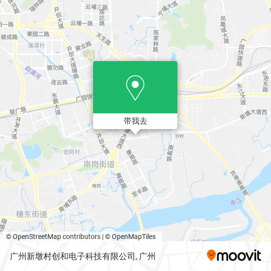 广州新墩村创和电子科技有限公司地图