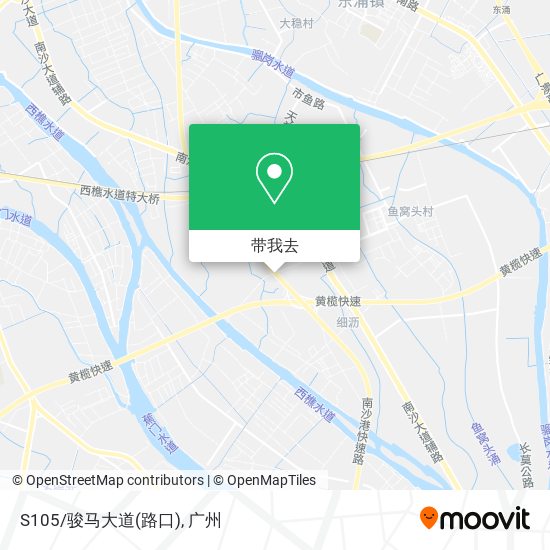 S105/骏马大道(路口)地图
