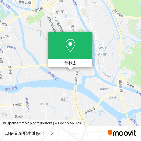 忠信叉车配件维修部地图