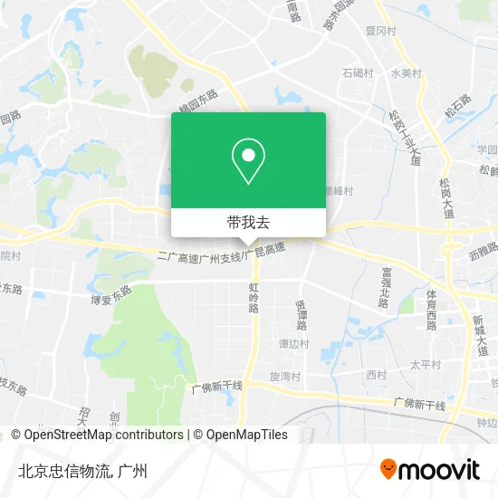 北京忠信物流地图