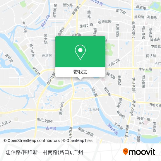 忠信路/围垟新一村南路(路口)地图