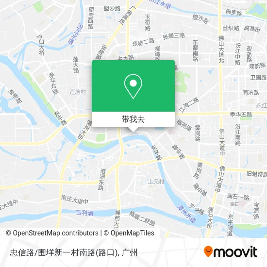 忠信路/围垟新一村南路(路口)地图