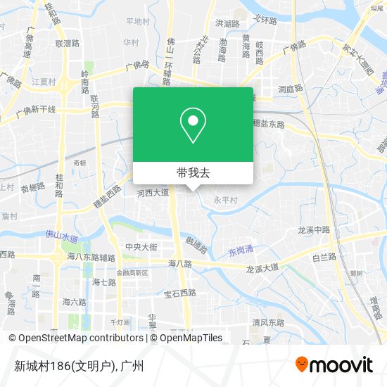 新城村186(文明户)地图
