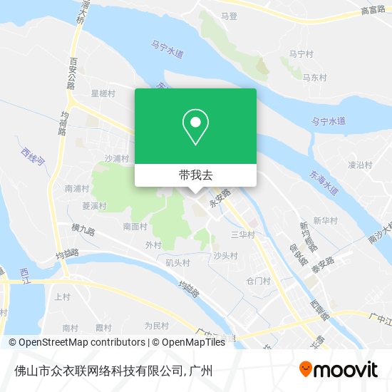 佛山市众衣联网络科技有限公司地图