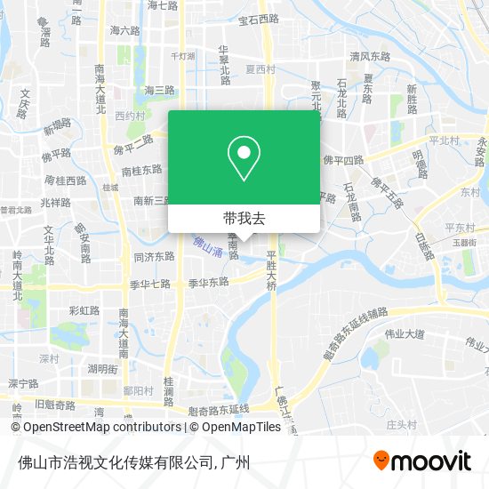 佛山市浩视文化传媒有限公司地图