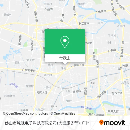 佛山市纯视电子科技有限公司(大沥服务部)地图