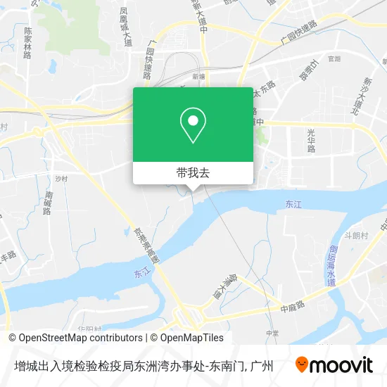 增城出入境检验检疫局东洲湾办事处-东南门地图